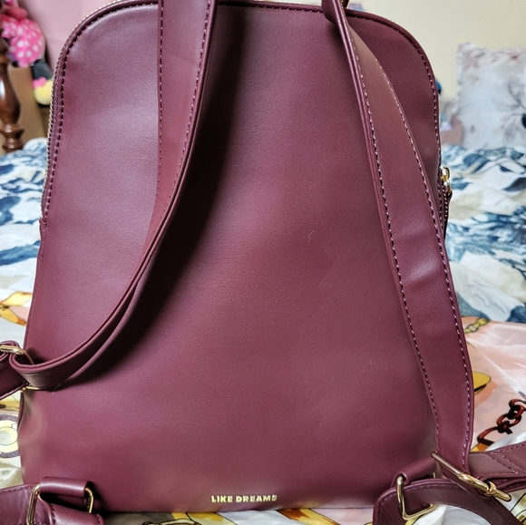 NWOT Like Dreams Burgungy Midi Bag - Picture 4 of 7